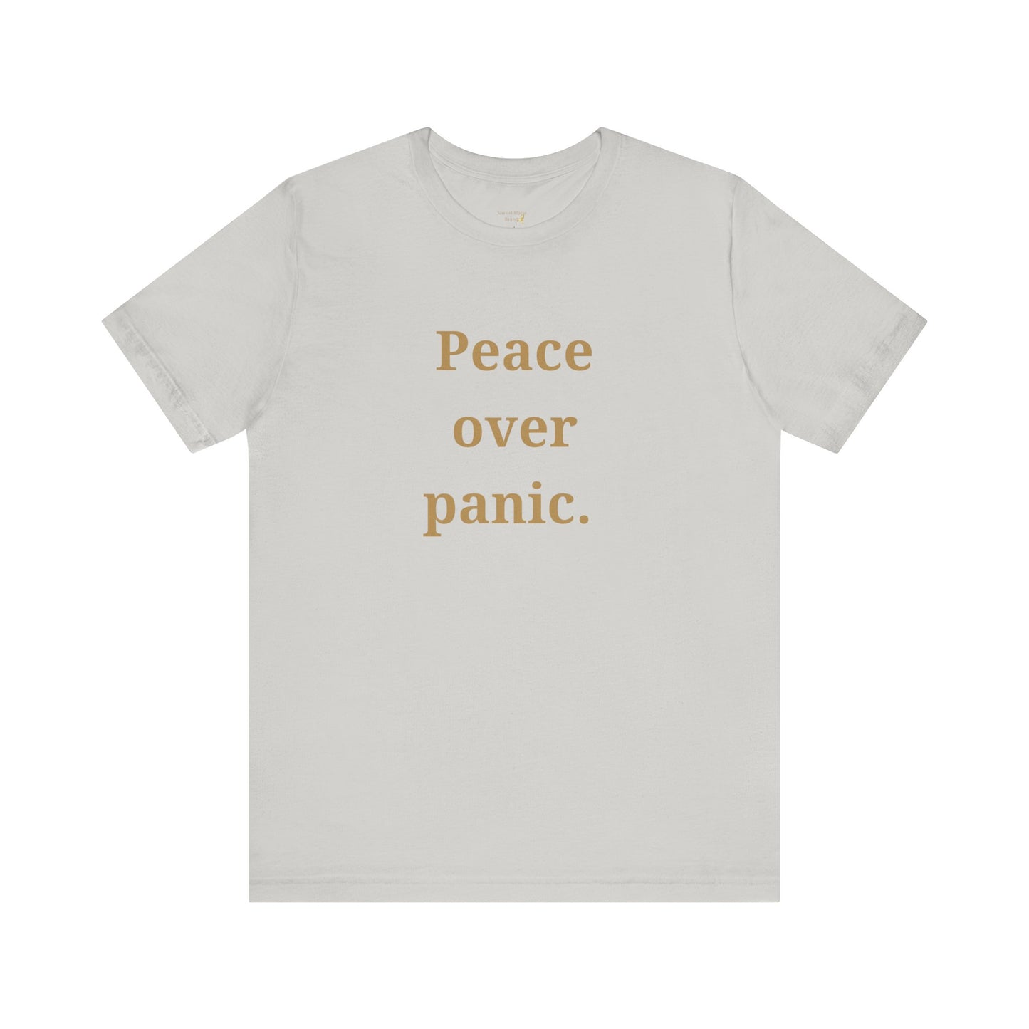 Peace Over Panic Unisex Jersey Tee - Relaxed Fit Short Sleeve Shirt