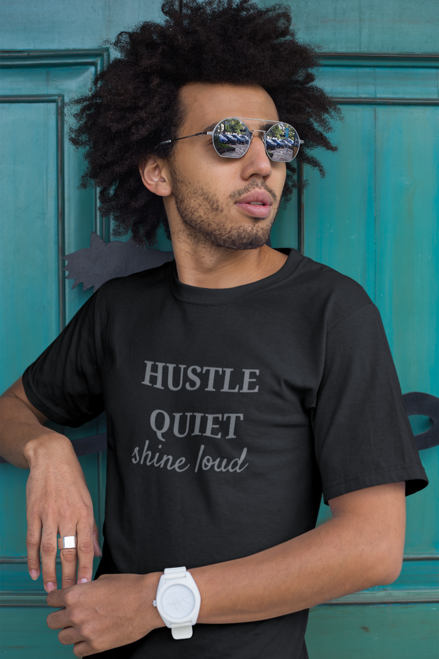 Hustle Quiet Shine Loud Unisex Tee